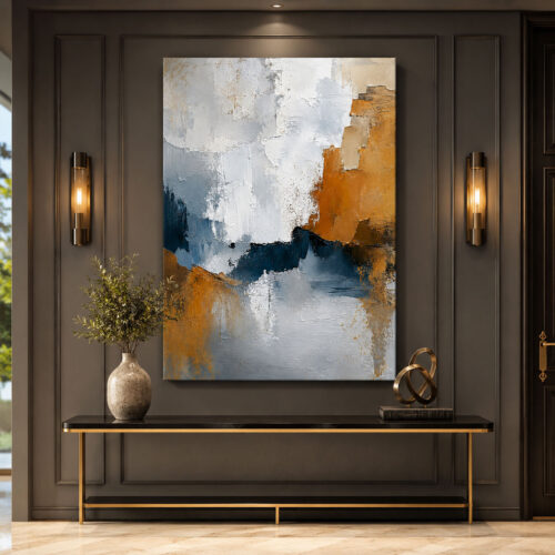 Modern Soyut Dekoratif Kanvas Tablo - VOOV3400