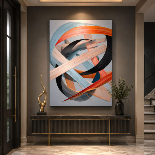 Modern Soyut Dekoratif Kanvas Tablo - VOOV3420