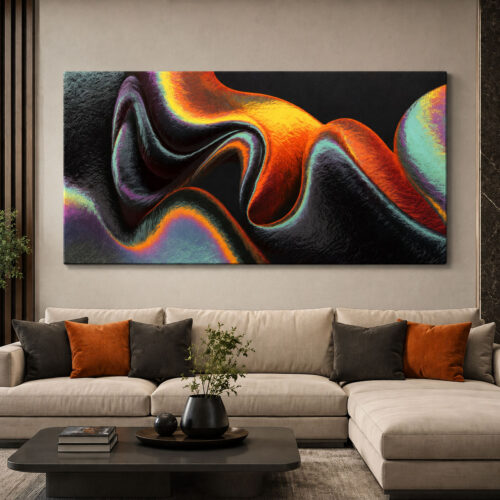 Aura Dekoratif Soyut Kanvas Tablo - VOOV3525