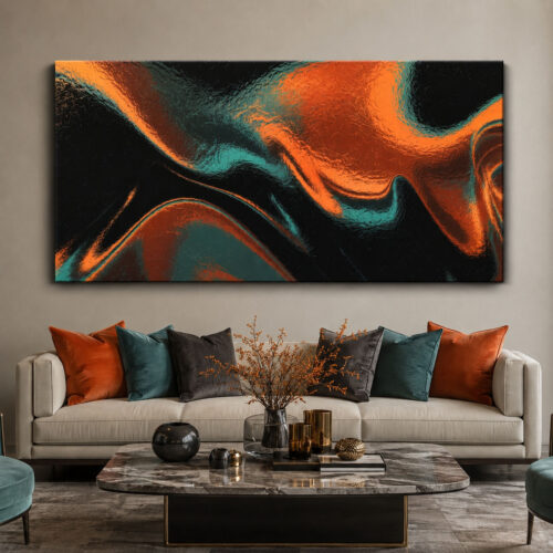 Aura Dekoratif Soyut Kanvas Tablo - VOOV3529