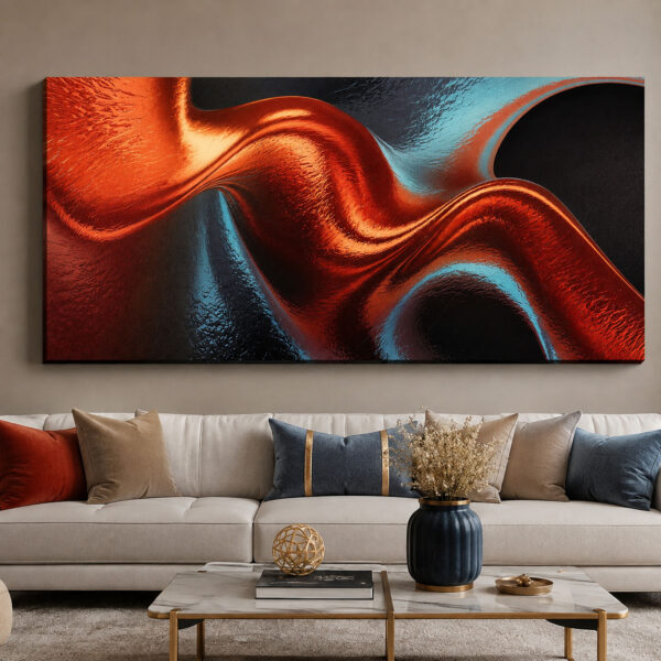 Aura Dekoratif Soyut Kanvas Tablo - VOOV3530