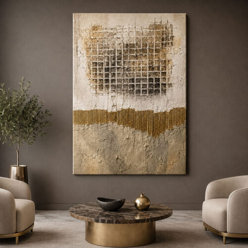 Abstract Art Dekoratif Kanvas Tablo - VOOV3535