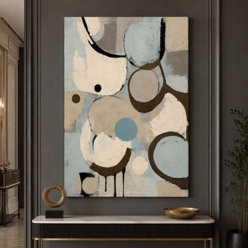 Modern Dekoratif Soyut Kanvas Tablo - VOOV3569