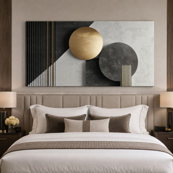 Modern Geometrik Dekoratif Soyut Kanvas Tablo - VOOV3582