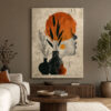 Bohem Minimal Dekoratif Soyut Kanvas Tablo - VOOV3587