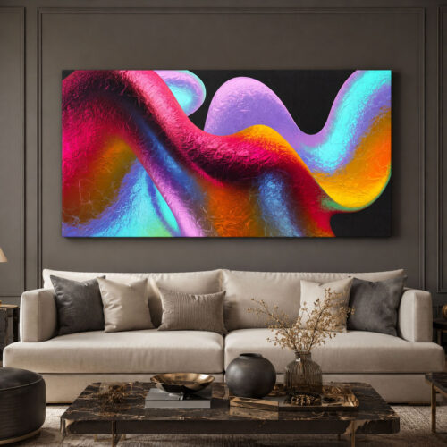 Aura Dekoratif Soyut Kanvas Tablo - VOOV3532