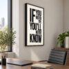 Siyah Doğal Ahşap Çerçeveli 60x90cm Tipografik Motivasyon Kanvas Tuval Tablo - VOOV9101